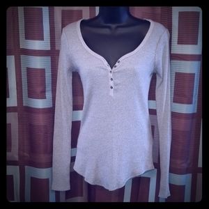 SOLD Grey Henley